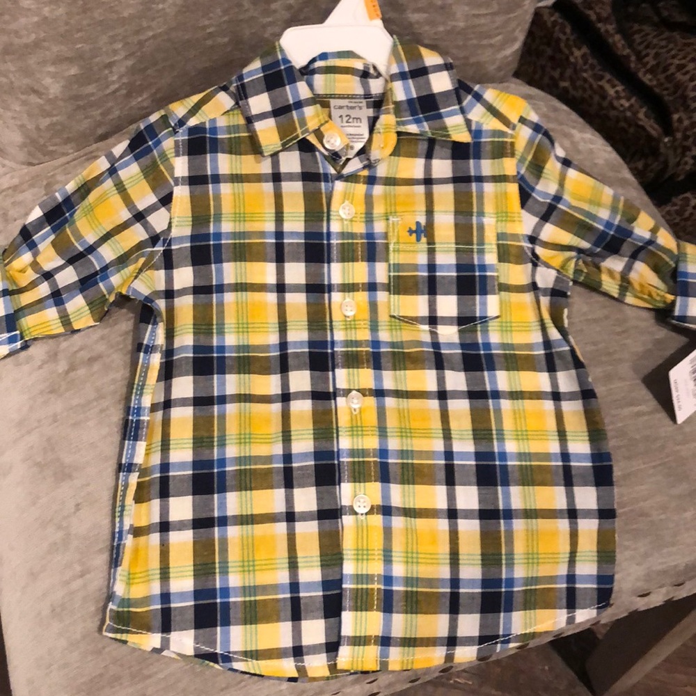 Carters Plaid button up